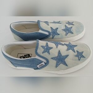 Vans Classic Slip‑On “Starry Night Denim” – Women’s 8 – Like New